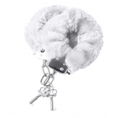 Наручники с белой меховой опушкой - ToyFa - купить с доставкой в Королеве