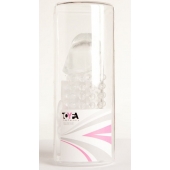 Гелевая прозрачная насадка с 2 отростками - 13 см. - Toyfa Basic - в Королеве купить с доставкой