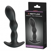 Черный анальный стимулятор простаты с вибрацией Special Anal Massager - 14,5 см. - Baile - в Королеве купить с доставкой