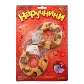 Металлические наручники с леопардовой плюшевой отделкой - Сима-Ленд - купить с доставкой в Королеве