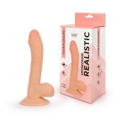 Фаллоимитатор с мошонкой Erowoman телесного цвета - Erowoman-Eroman