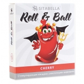 Стимулирующий презерватив-насадка Roll   Ball Cherry - Sitabella - купить с доставкой в Королеве