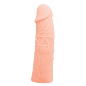 Закрытая телесная насадка-фаллос - 17 см. - Sex Expert - в Королеве купить с доставкой