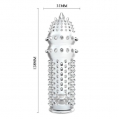 Закрытая прозрачная насадка Crystal sleeve - 14,2 см. - Erowoman-Eroman - в Королеве купить с доставкой