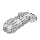 Закрытая прозрачная насадка Crystal sleeve - 12 см. - Erowoman-Eroman - в Королеве купить с доставкой