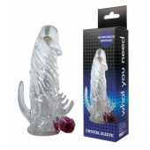 Закрытая прозрачная вибронасадка на пенис Crystal Sleeve Vibe - Erowoman-Eroman - в Королеве купить с доставкой