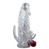 Закрытая прозрачная вибронасадка на пенис Crystal Sleeve Vibe - Erowoman-Eroman - в Королеве купить с доставкой