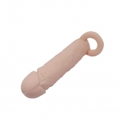 Насадка на пенис с кольцом для мошонки - 16 см. - Sex Expert - в Королеве купить с доставкой
