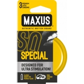 Презервативы с точками и рёбрами в железном кейсе MAXUS Special - 3 шт. - Maxus - купить с доставкой в Королеве