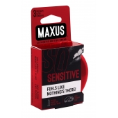 Ультратонкие презервативы в железном кейсе MAXUS Sensitive - 3 шт. - Maxus - купить с доставкой в Королеве
