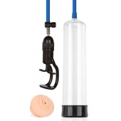 Прозрачная вакуумная помпа Sex Expert с насадкой-вагиной - Sex Expert - в Королеве купить с доставкой