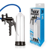 Прозрачная вакуумная помпа Sex Expert с насосом - Sex Expert - в Королеве купить с доставкой