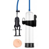 Прозрачная вакуумная вибропомпа Sex Expert с насадкой-вагиной - Sex Expert - в Королеве купить с доставкой