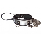 Стильный ошейник с металлическим блеском и поводком - Sitabella - купить с доставкой в Королеве