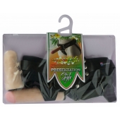 Черный пояс-трусики с двумя насадками  Экзотик-Linda  - 15,5 и 10,5 см. - LOVETOY (А-Полимер) - купить с доставкой в Королеве