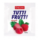 Пробник гель-смазки Tutti-frutti с малиновым вкусом - 4 гр. - Биоритм - купить с доставкой в Королеве