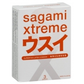 Ультратонкие презервативы Sagami Xtreme SUPERTHIN - 3 шт. - Sagami - купить с доставкой в Королеве