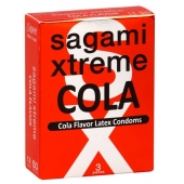 Ароматизированные презервативы Sagami Xtreme COLA - 3 шт. - Sagami - купить с доставкой в Королеве