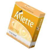 Презервативы Arlette Dotted с точечной текстурой - 3 шт. - Arlette - купить с доставкой в Королеве