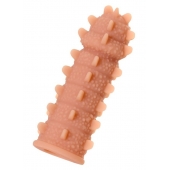 Телесная реалистичная насадка KOKOS Extreme Sleeve 04 с дополнительной стимуляцией - 12,7 см. - KOKOS - в Королеве купить с доставкой