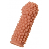 Телесная реалистичная насадка KOKOS Extreme Sleeve 08 с дополнительной стимуляцией - 12,7 см. - KOKOS - в Королеве купить с доставкой