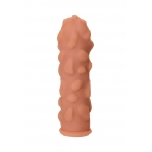 Телесная реалистичная насадка KOKOS Extreme Sleeve 11 с дополнительной стимуляцией - 12,7 см. - KOKOS - в Королеве купить с доставкой