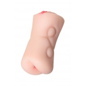 Телесный двусторонний мастурбатор Rich Fruit - вагина и анус - ToyFa - в Королеве купить с доставкой