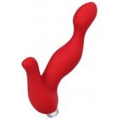 Красный силиконовый вибростимулятор простаты Proman - 12,5 см. - ToyFa - в Королеве купить с доставкой