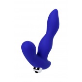 Синий силиконовый вибростимулятор простаты Stroman - 14,5 см. - ToyFa - в Королеве купить с доставкой