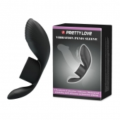 Черное кольцо на пенис с вибрацией Vibration Penis Sleeve - Baile - в Королеве купить с доставкой