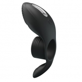 Черное кольцо на пенис с вибрацией Vibration Penis Sleeve - Baile - в Королеве купить с доставкой