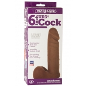Насадка-мулат для трусиков Vac-U-Lock 6  ULTRASKYN Cock - 17,3 см. - Doc Johnson - купить с доставкой в Королеве