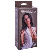 Коричневый поводок и чокер с кольцом Sofi - Rebelts - купить с доставкой в Королеве