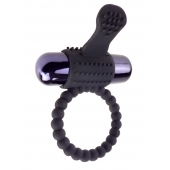 Черное эрекционное виброкольцо Vibrating Silicone Super Ring - Pipedream - в Королеве купить с доставкой