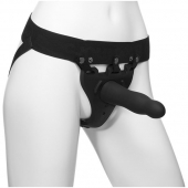 Черный полый вибрострапон Body Extensions BE Aroused - 17,78 см. - Doc Johnson - купить с доставкой в Королеве