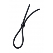 Черное лассо на пенис с одной бусиной - A-toys - в Королеве купить с доставкой
