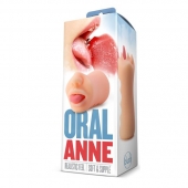 Телесный мастурбатор-ротик с язычком Oral Anne - Blush Novelties - в Королеве купить с доставкой