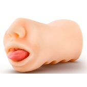 Телесный мастурбатор-ротик с язычком Oral Anne - Blush Novelties - в Королеве купить с доставкой
