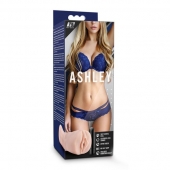 Телесный мастурбатор-вагина с вибропулей Ashley - Blush Novelties - в Королеве купить с доставкой
