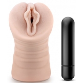 Телесный мастурбатор-вагина с вибропулей Ashley - Blush Novelties - в Королеве купить с доставкой