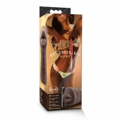Коричневый мастурбатор-ротик Heather - Blush Novelties - в Королеве купить с доставкой