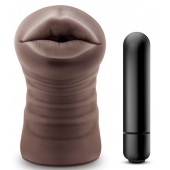 Коричневый мастурбатор-ротик Heather - Blush Novelties - в Королеве купить с доставкой