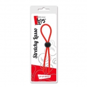 Красное эрекционное лассо с одной бусиной-утяжкой STRETCHY THIN LASSO - Dream Toys - в Королеве купить с доставкой