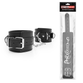 Черные оковы на регулируемых ремешках с цепочкой - Notabu - купить с доставкой в Королеве