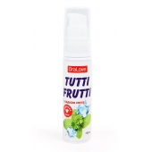 Гель-смазка Tutti-frutti со вкусом сладкой мяты - 30 гр. - Биоритм - купить с доставкой в Королеве