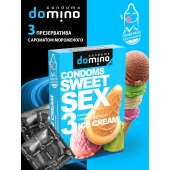 Презервативы для орального секса DOMINO Sweet Sex с ароматом мороженого - 3 шт. - Domino - купить с доставкой в Королеве