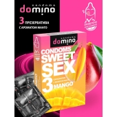 Презервативы для орального секса DOMINO Sweet Sex с ароматом манго - 3 шт. - Domino - купить с доставкой в Королеве