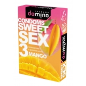 Презервативы для орального секса DOMINO Sweet Sex с ароматом манго - 3 шт. - Domino - купить с доставкой в Королеве