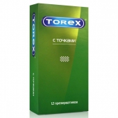 Текстурированные презервативы Torex  С точками  - 12 шт. - Torex - купить с доставкой в Королеве