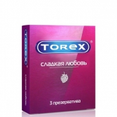 Презервативы Torex  Сладкая любовь  с ароматом клубники - 3 шт. - Torex - купить с доставкой в Королеве